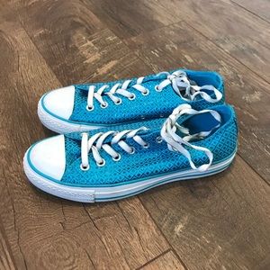 Sparkley Blue Converse